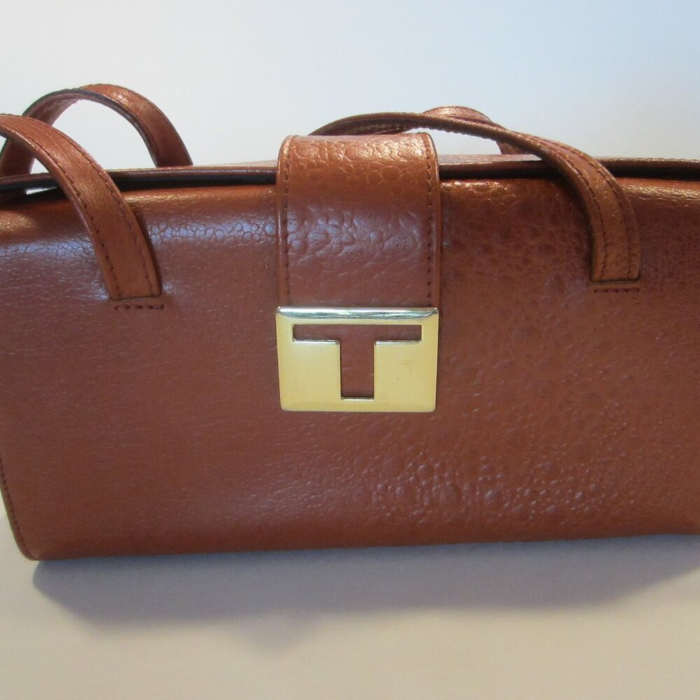 Tosca Blu Made in Italy Red Leather Designer Handbag